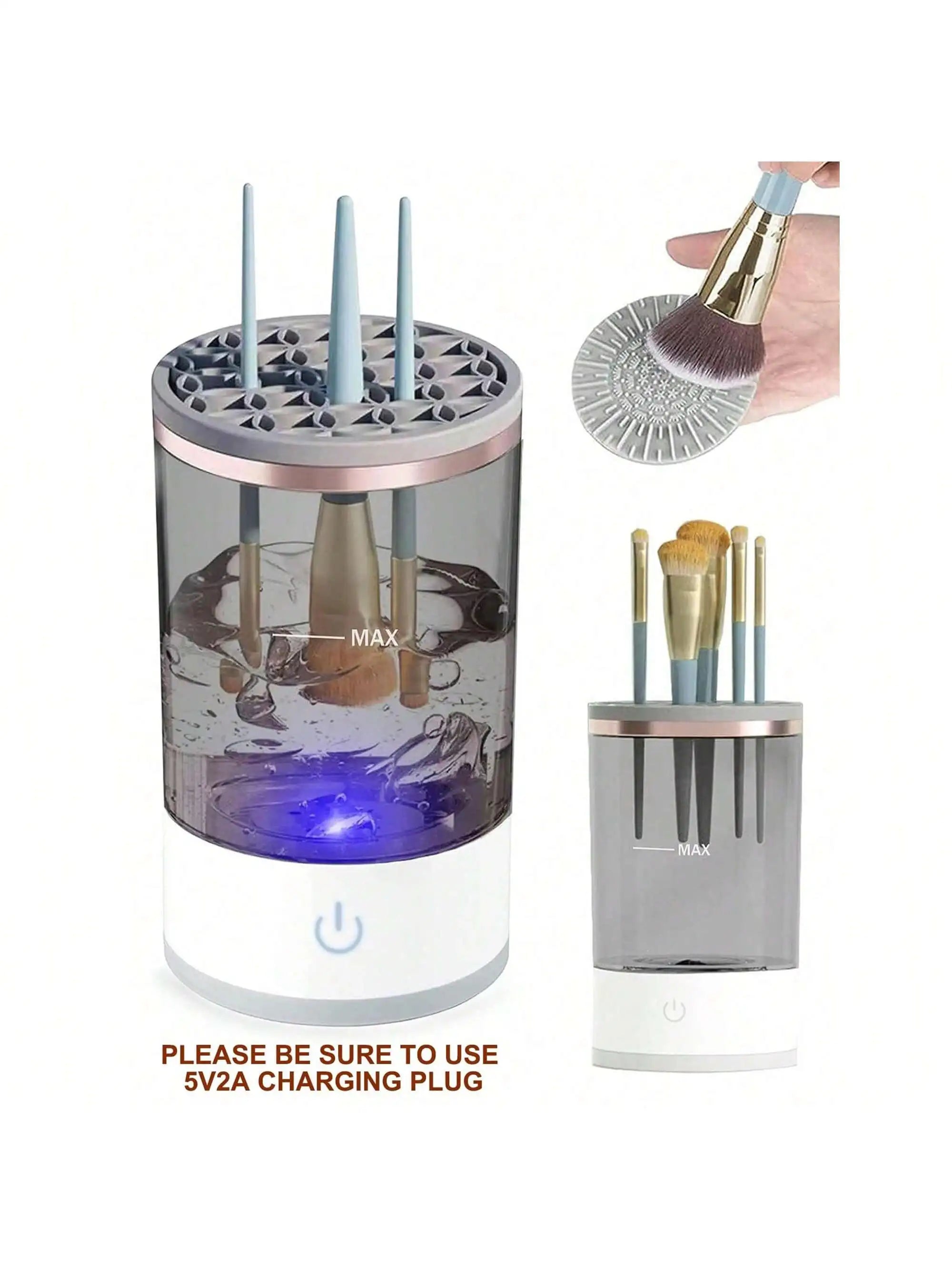 Aparat Electric pentru Curatat si Uscat Pensulele de Machiaj